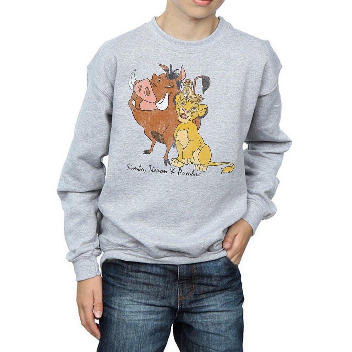 Classic Sweatshirt Jungen Grau 128 von The Lion King