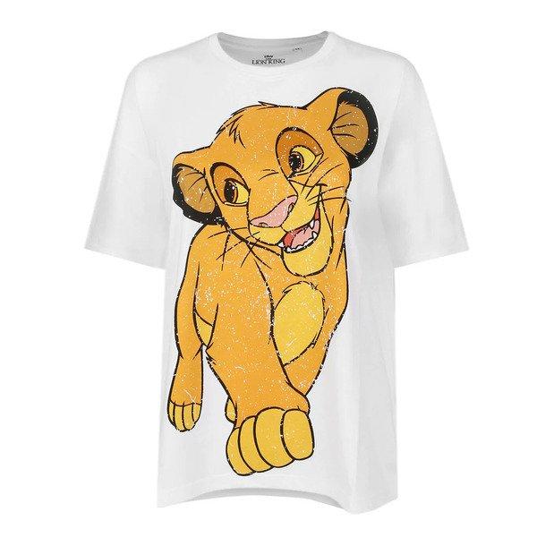Happy Tshirt Damen Weiss L von The Lion King