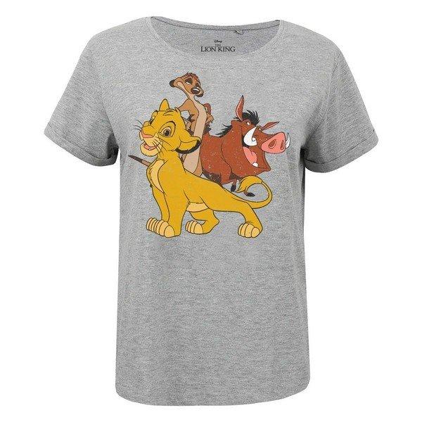 Simba & Friends Tshirt Damen Grau XL von The Lion King