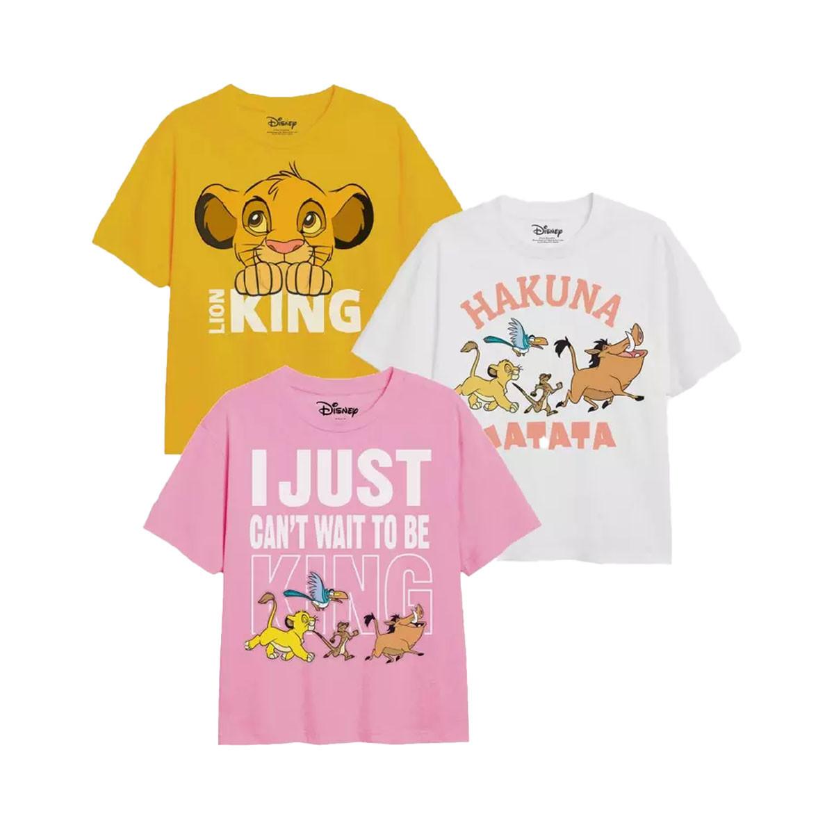 Simba & Friends Tshirt (3erpack) Mädchen Gelb 104 von The Lion King