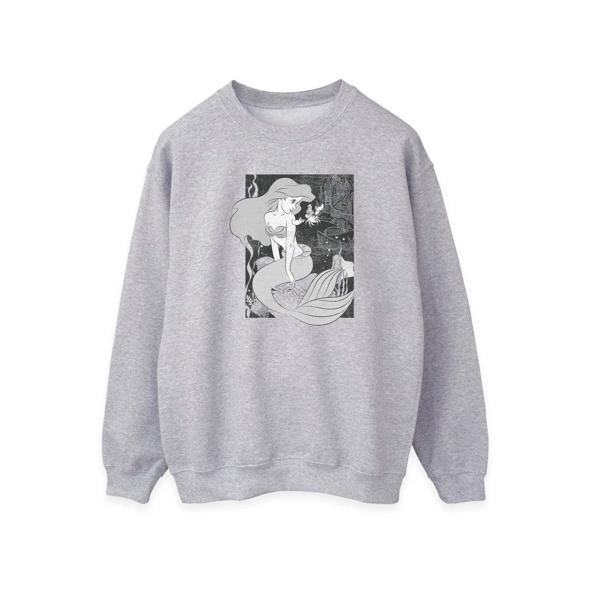 Sweatshirt Damen Grau M von The Little Mermaid