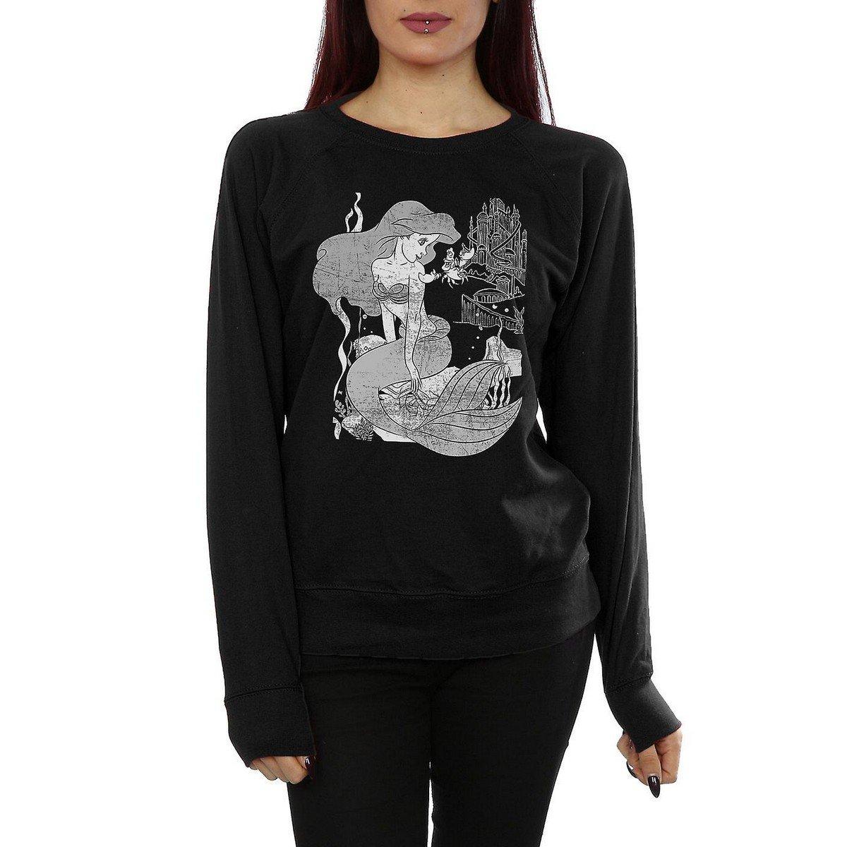 Sweatshirt Damen Schwarz M von The Little Mermaid