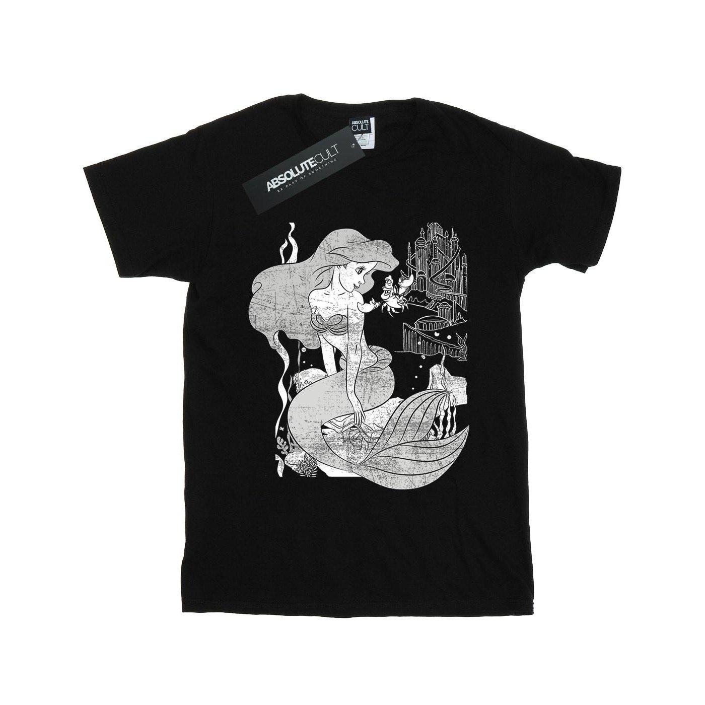 Tshirt Mädchen Schwarz 128 von The Little Mermaid