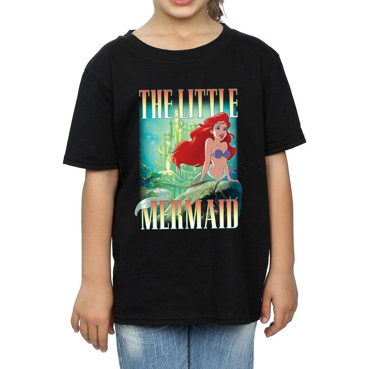 Tshirt Mädchen Schwarz 128 von The Little Mermaid