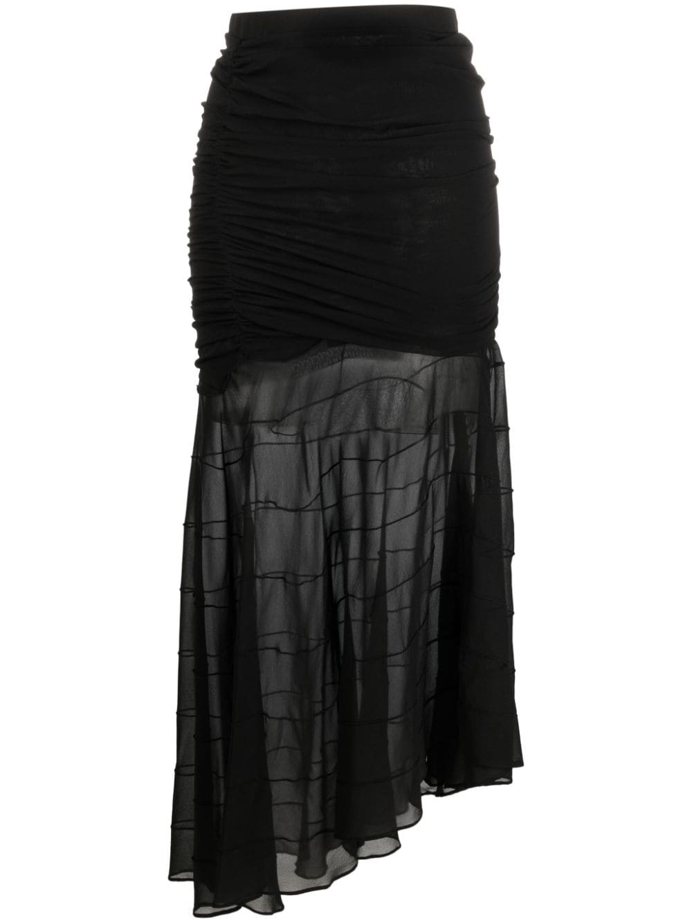 The Mannei Abasha asymmetric skirt - Black von The Mannei