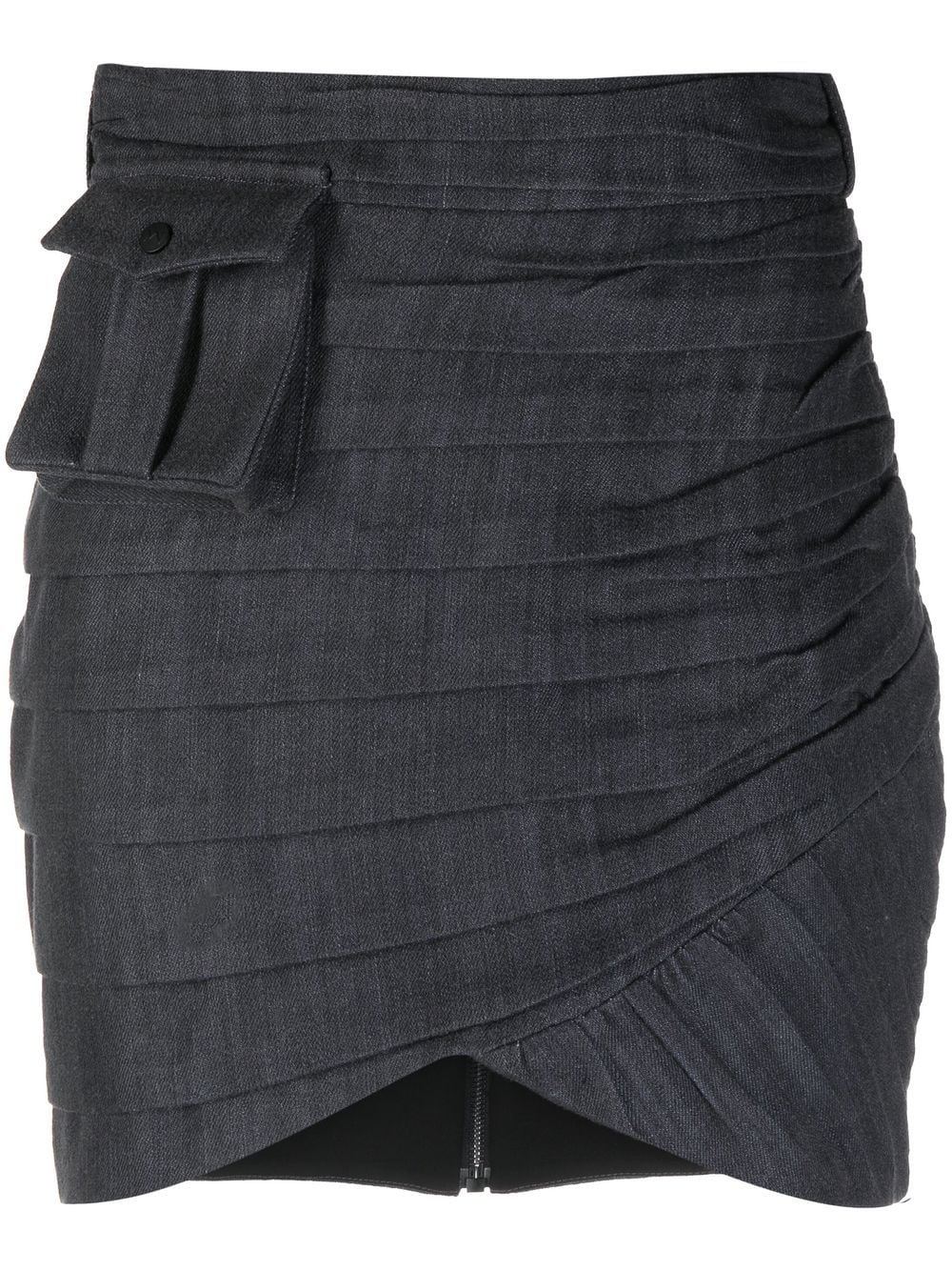 The Mannei 'Bordeaux' ruched skirt - Blue von The Mannei