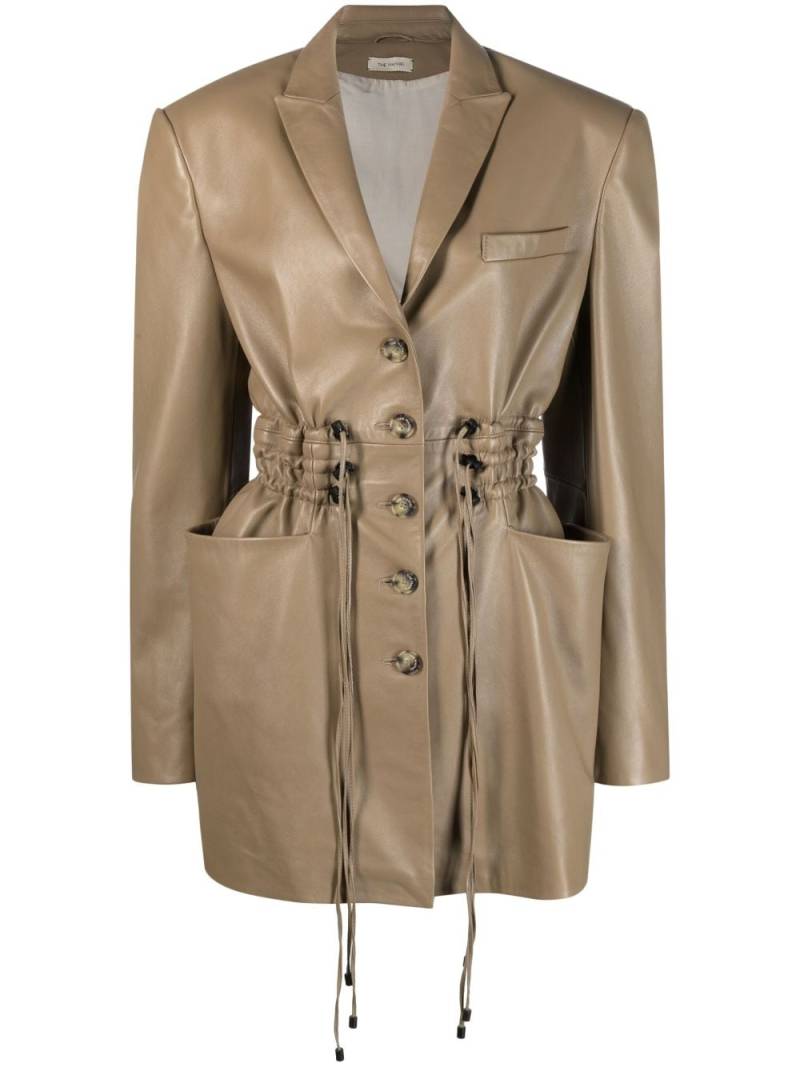 The Mannei Irbid leather blazer dress - Brown von The Mannei