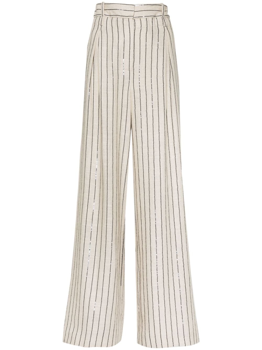 The Mannei Ludvika wide-leg trousers - Neutrals von The Mannei