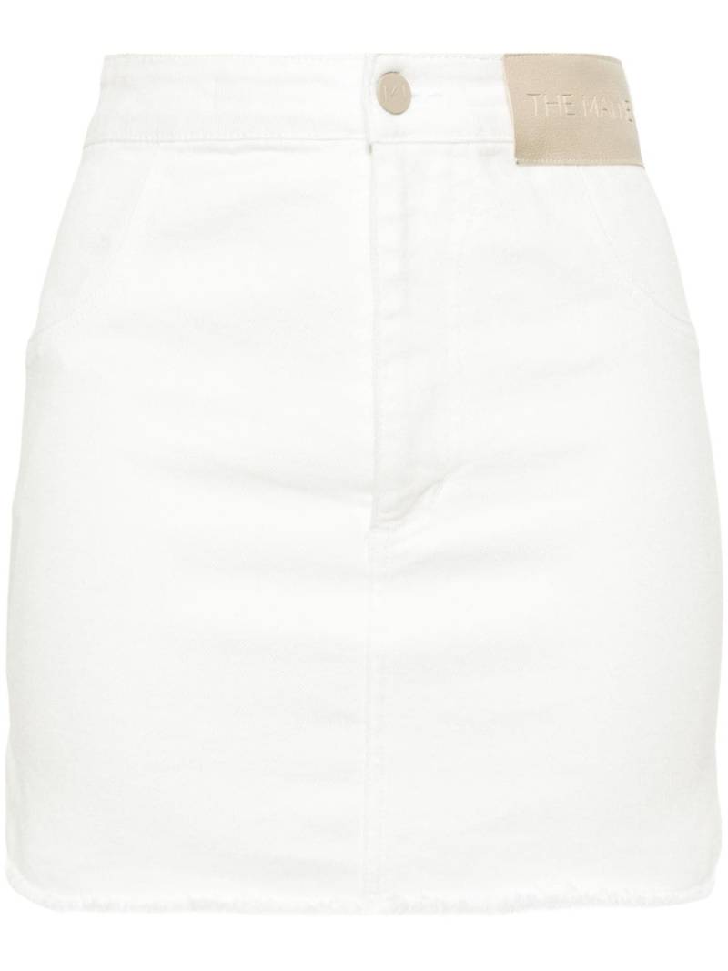 The Mannei Malmo denim miniskirt - White von The Mannei