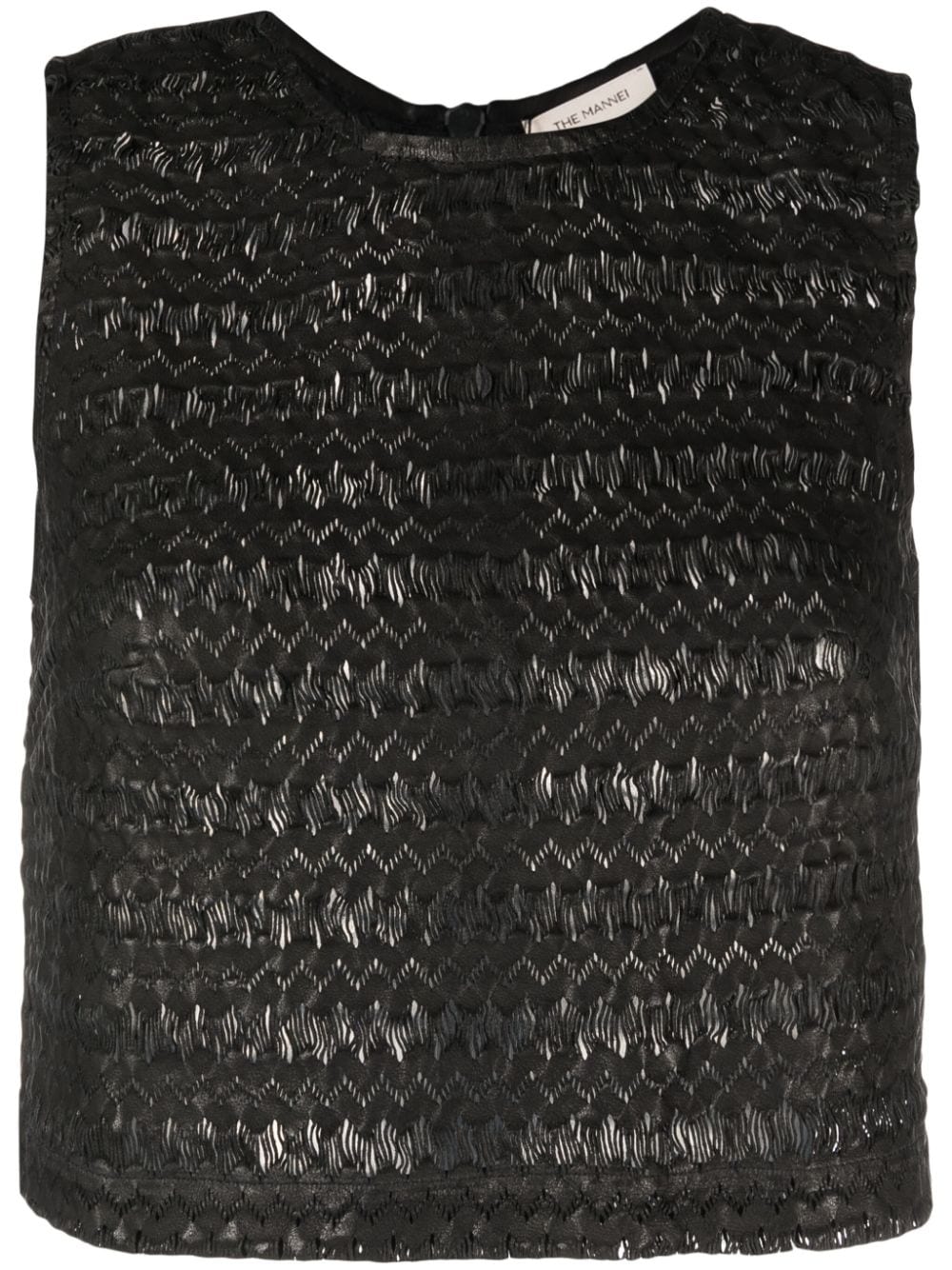 The Mannei Tenduli leather vest - Black von The Mannei