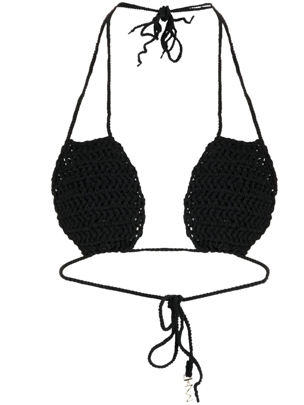 The Mannei Ter knitted bikini top - Black von The Mannei