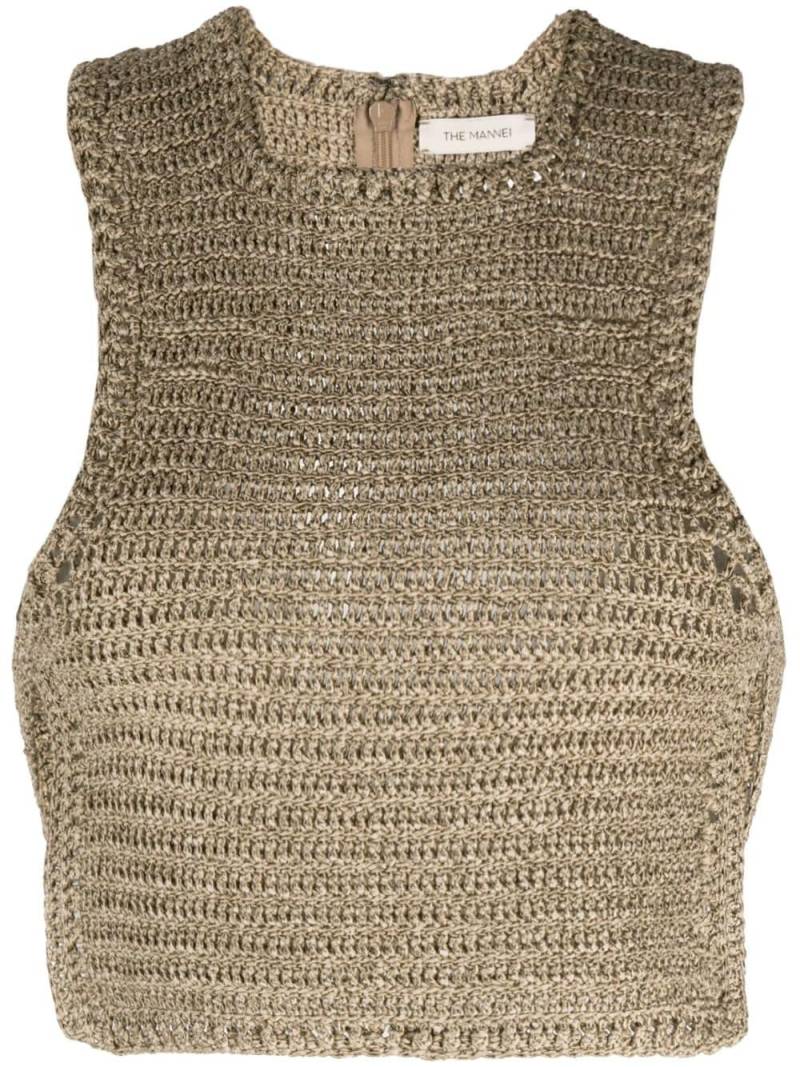 The Mannei cropped knitted top - Neutrals von The Mannei