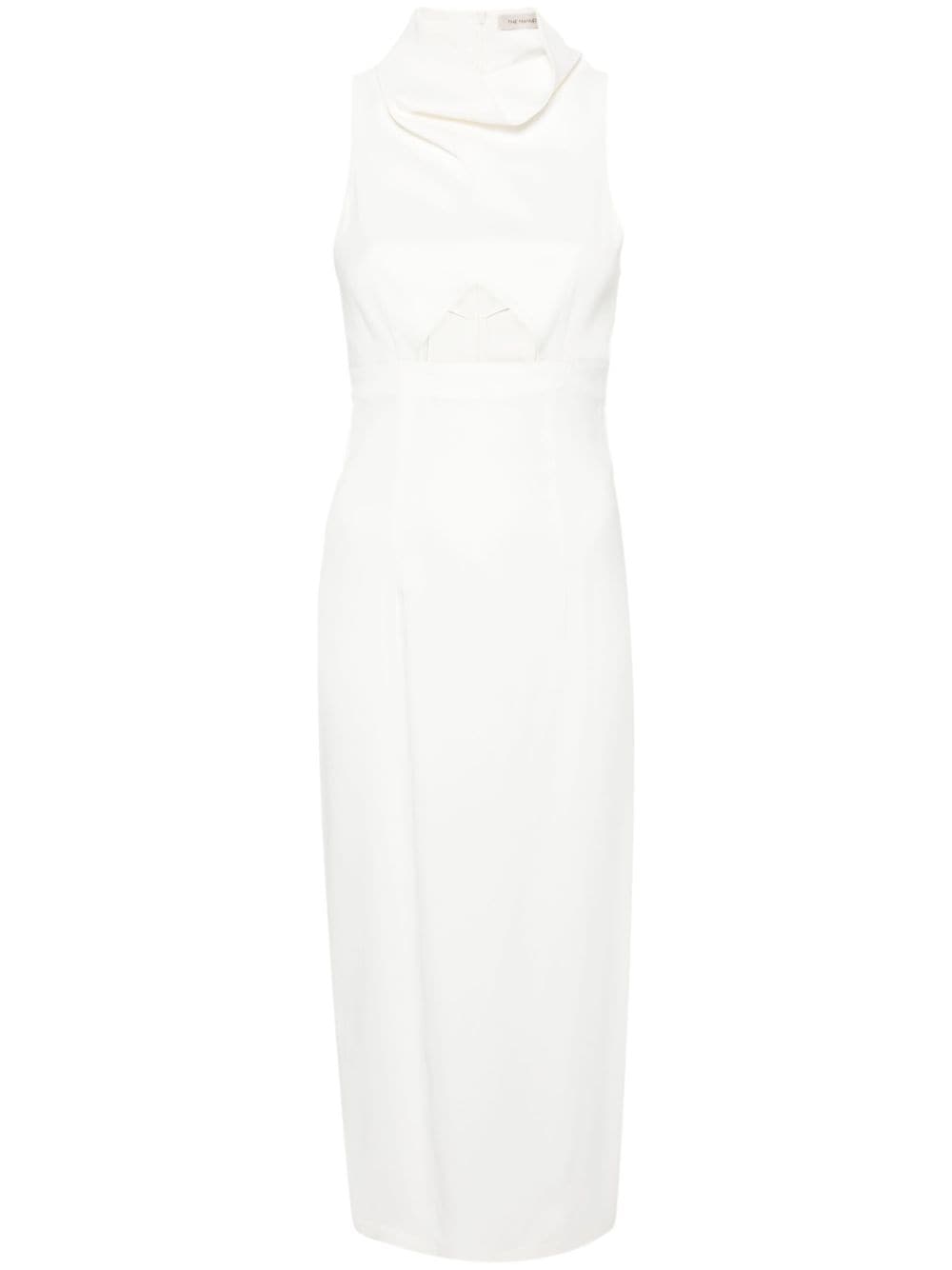 The Mannei cut-out sleeveless midi dress - White von The Mannei