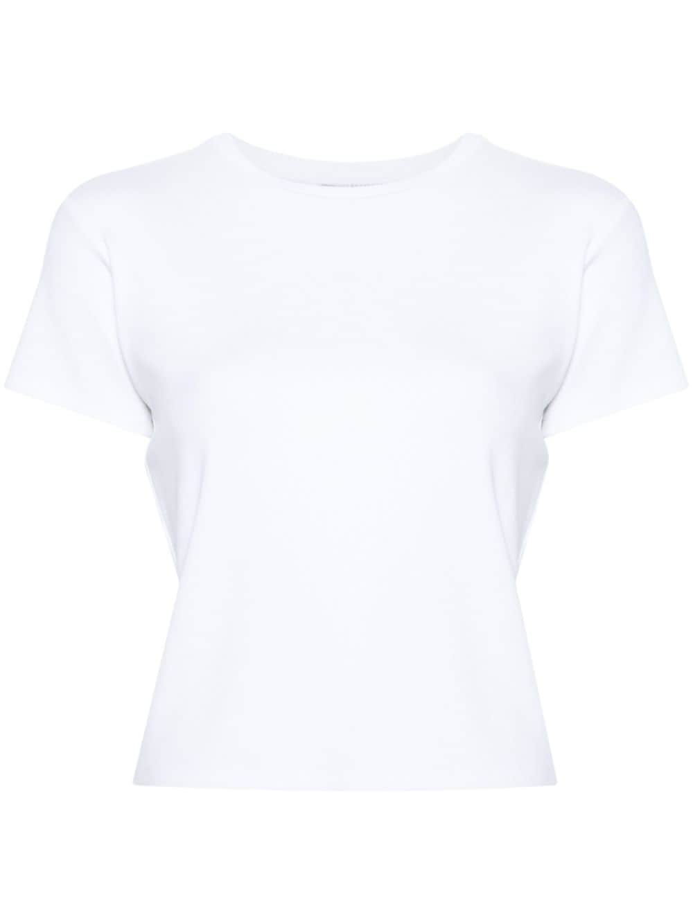 The Mannei fine-ribbed T-shirt - White von The Mannei