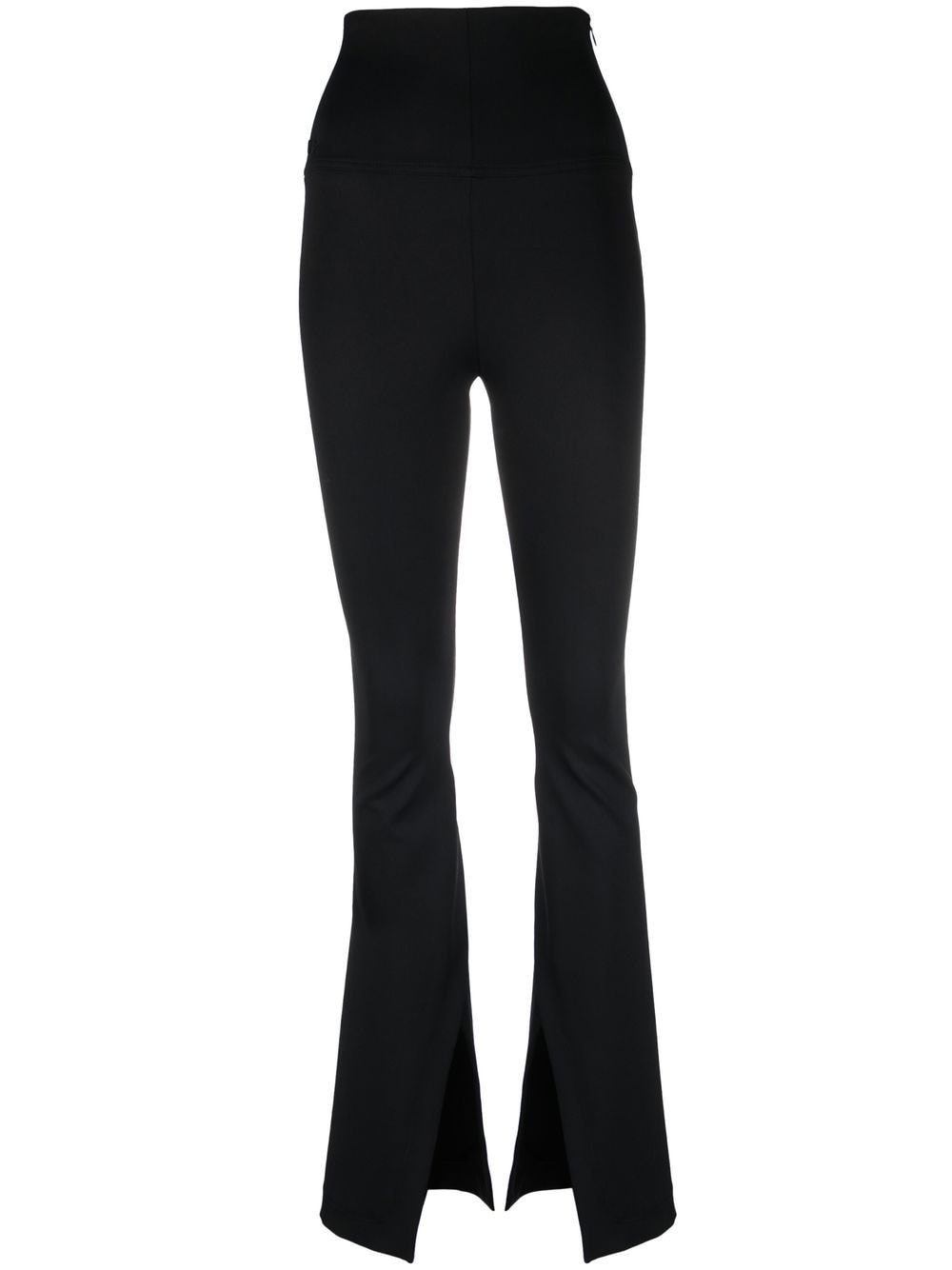 The Mannei high-rise flared trousers - Black von The Mannei