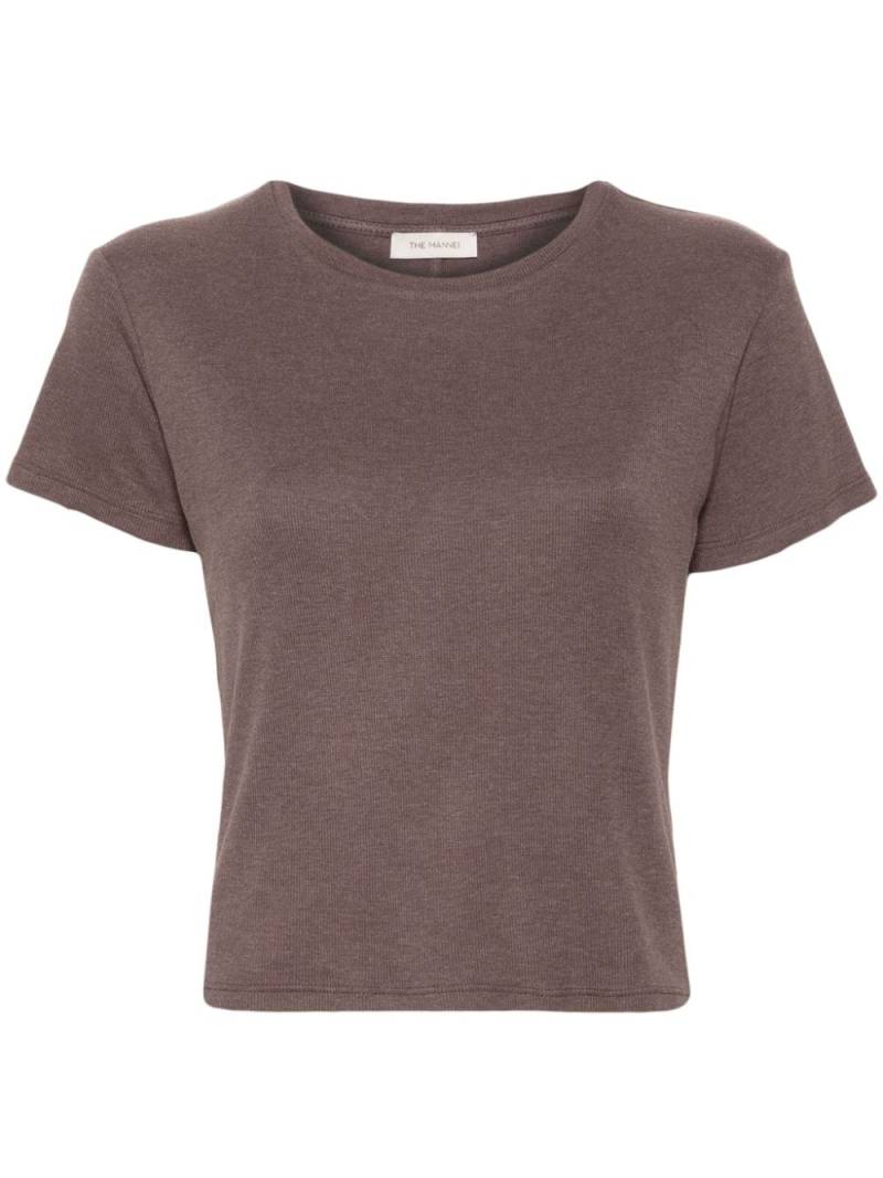 The Mannei short-sleeve ribbed T-shirt - Brown von The Mannei