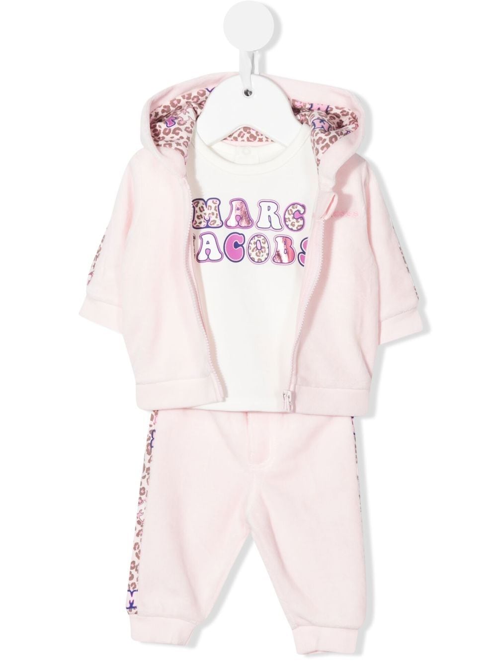 Marc Jacobs Kids logo-print three-piece tracksuit set - Pink von Marc Jacobs Kids