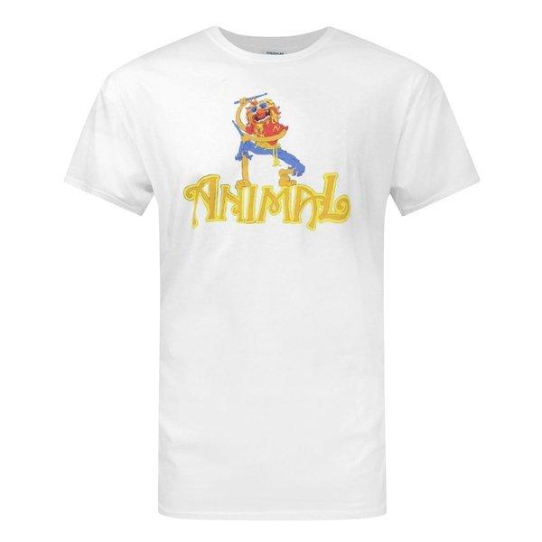 Animal Drummer Tshirt Herren Weiss M von The Muppets