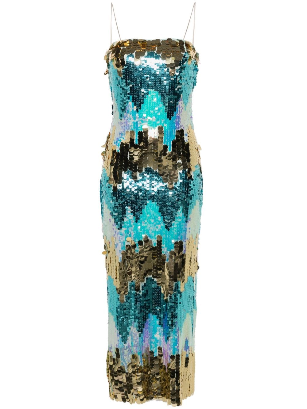 The New Arrivals Ilkyaz Ozel sequinned midi dress - Blue von The New Arrivals Ilkyaz Ozel