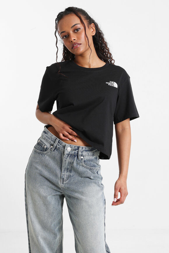 The North Face Crop T-Shirt | Black | Damen  | XS von The North Face