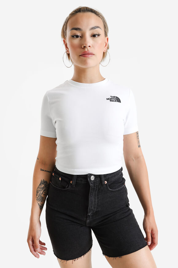 The North Face Crop T-Shirt | White | Damen  | M von The North Face