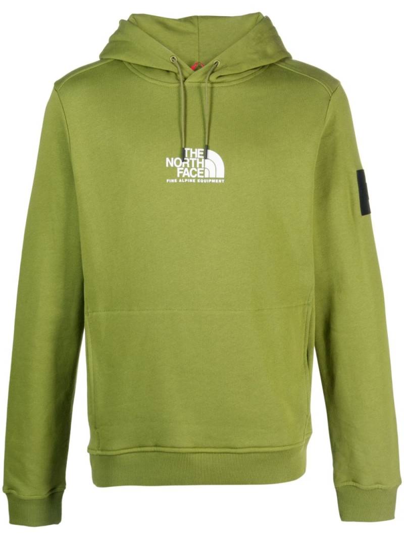 The North Face Fine Alpine logo-print cotton hoodie - Green von The North Face