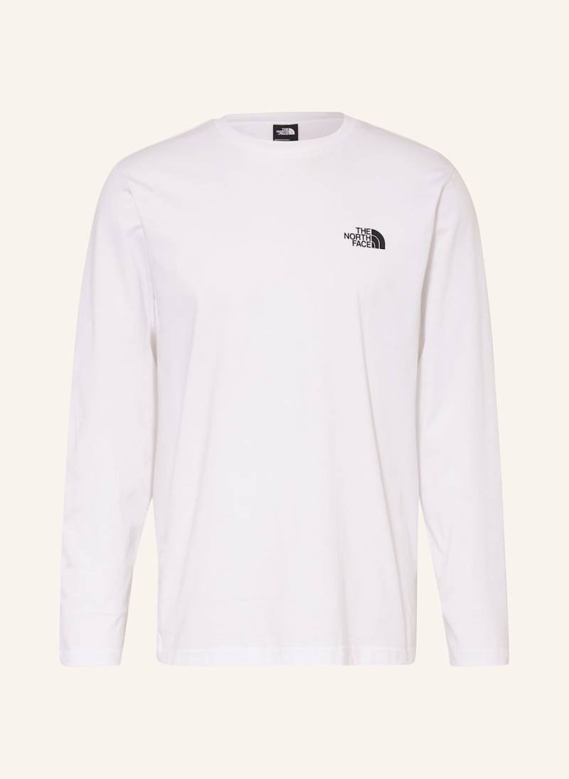 The North Face Longsleeve Simple Dome weiss von The North Face