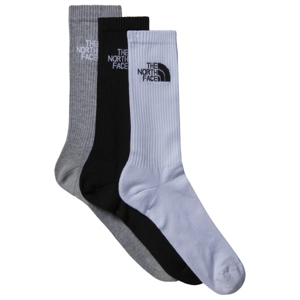 The North Face - Multi Sport Cush Crew Socks 3-Pack - Multifunktionssocken Gr L;M;S schwarz;weiß von The North Face