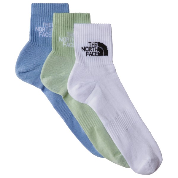 The North Face - Multi Sport Cush Quarter Socks 3-Pack - Multifunktionssocken Gr M;S;XS schwarz;weiß von The North Face