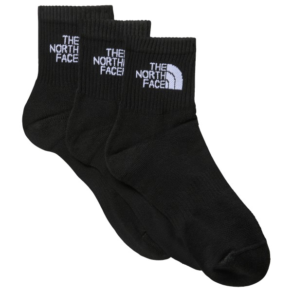 The North Face - Multi Sport Cush Quarter Socks 3-Pack - Multifunktionssocken Gr S schwarz von The North Face