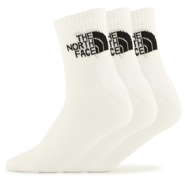 The North Face - Multi Sport Cush Quarter Socks 3-Pack - Multifunktionssocken Gr S weiß von The North Face