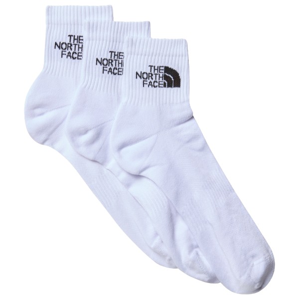 The North Face - Multi Sport Cush Quarter Socks 3-Pack - Multifunktionssocken Gr S weiß von The North Face