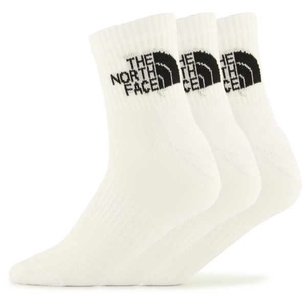 The North Face - Multi Sport Cush Quarter Socks 3-Pack - Multifunktionssocken Gr XS weiß von The North Face