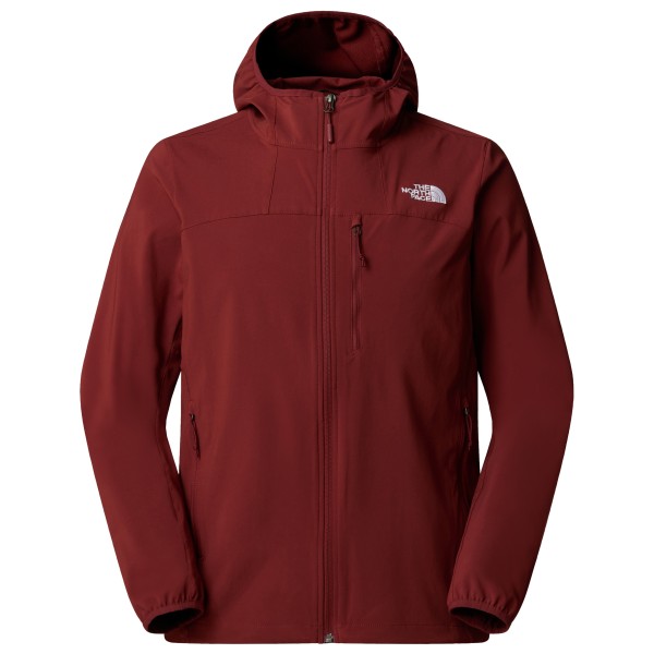 The North Face - Nimble Hoodie - Softshelljacke Gr L rot von The North Face