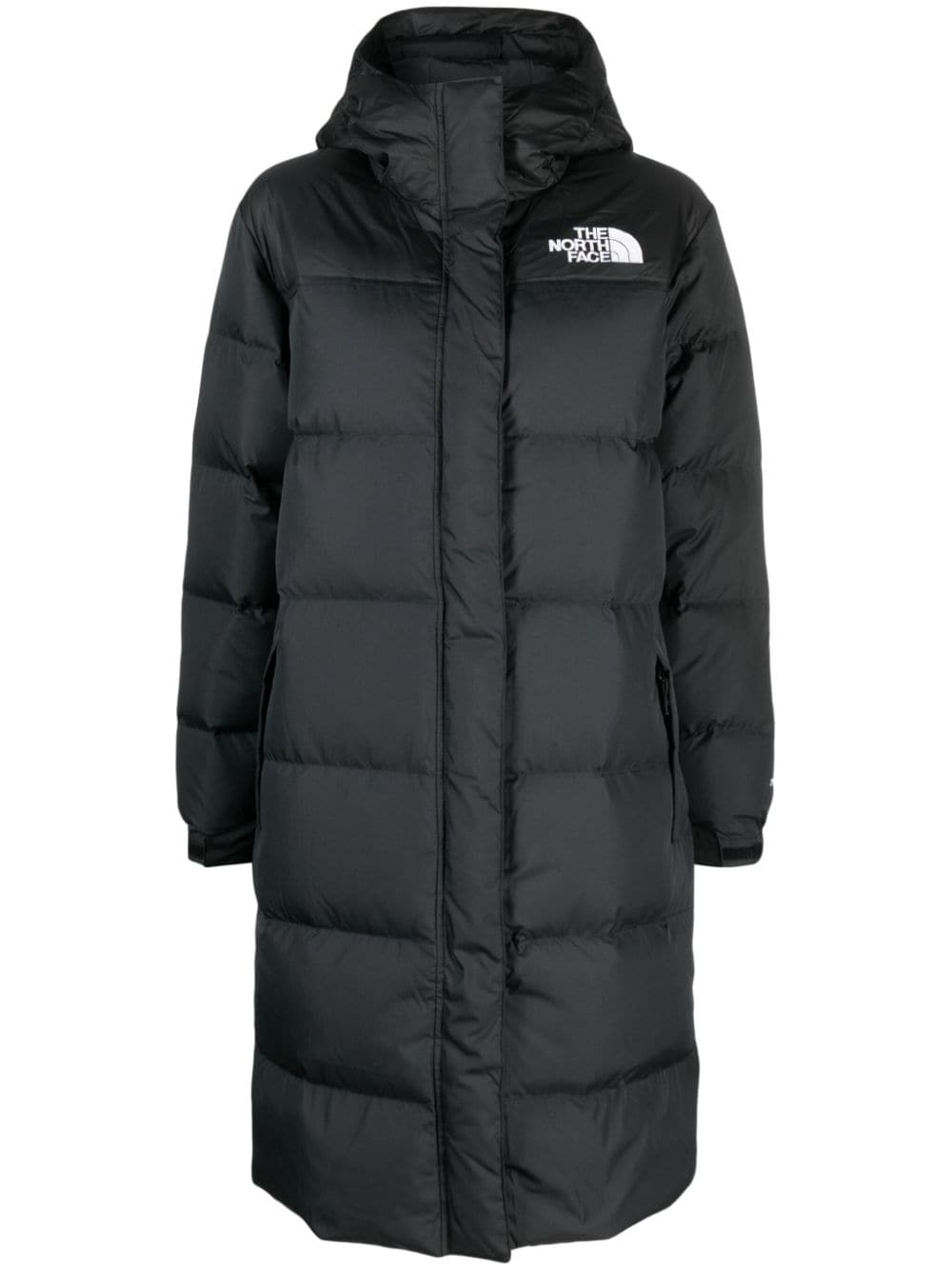 The North Face Nuptse hooded puffer coat - Black von The North Face