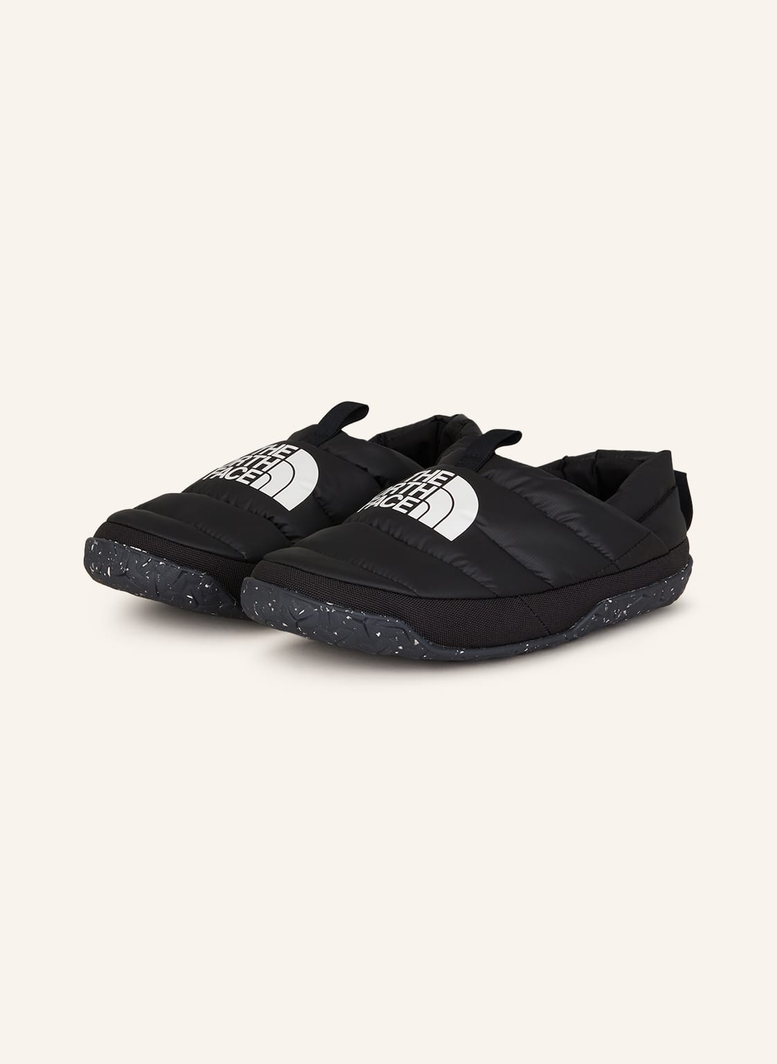 The North Face Slipper Nuptse schwarz von The North Face