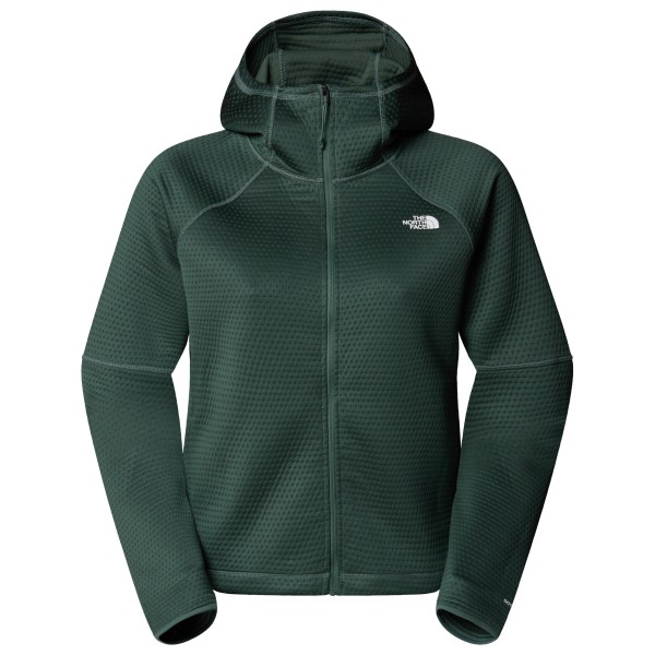 The North Face - Women's Dotknit Thermal Fullzip Hoodie - Fleecejacke Gr S grün/blau von The North Face