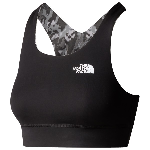 The North Face - Women's Flex Reversible Bra Print - Sport-BH Gr M schwarz von The North Face