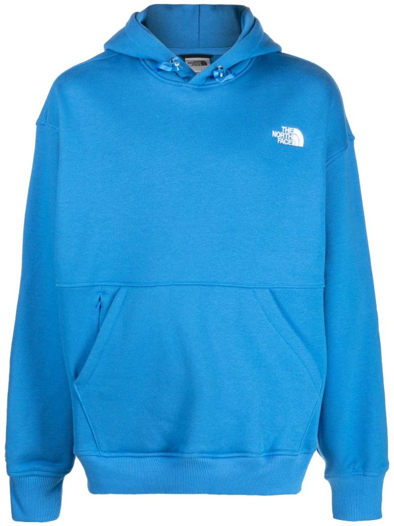 The North Face embroidered-logo long-sleeve hoodie - Blue von The North Face