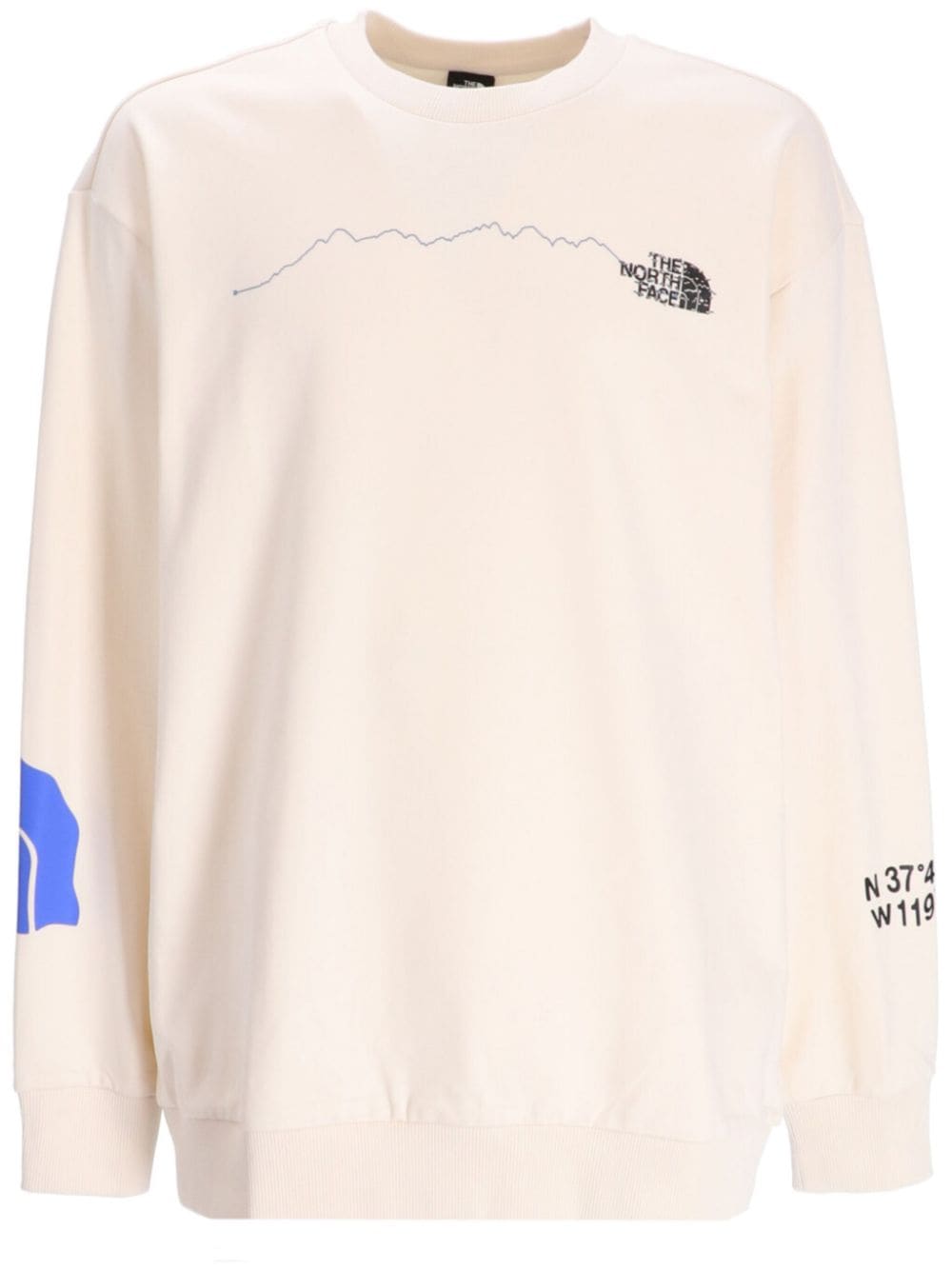 The North Face graphic-print cotton sweatshirt - Neutrals von The North Face