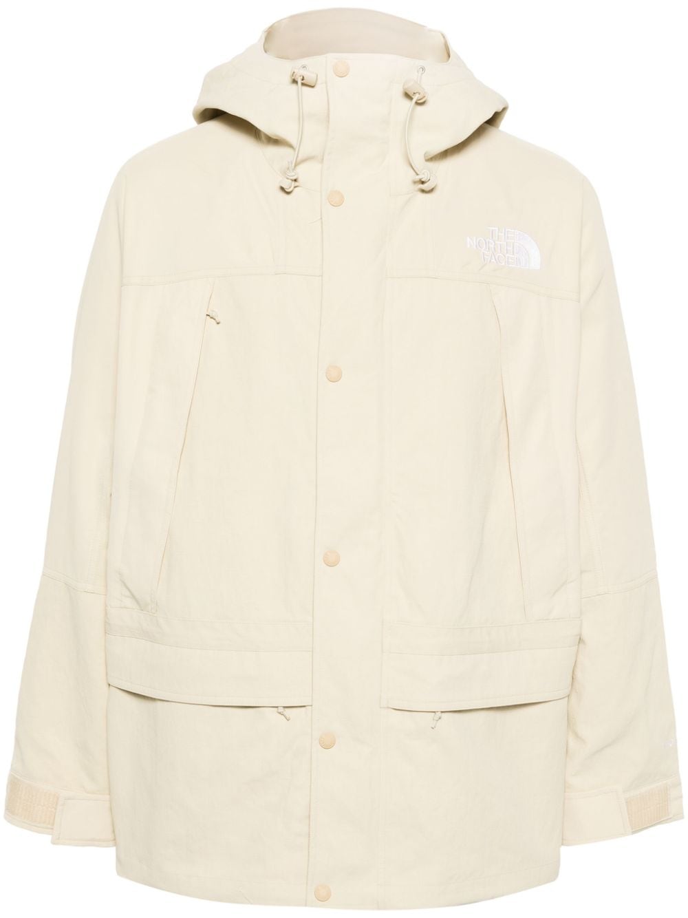 The North Face logo-embroidered cargo jacket - Neutrals von The North Face