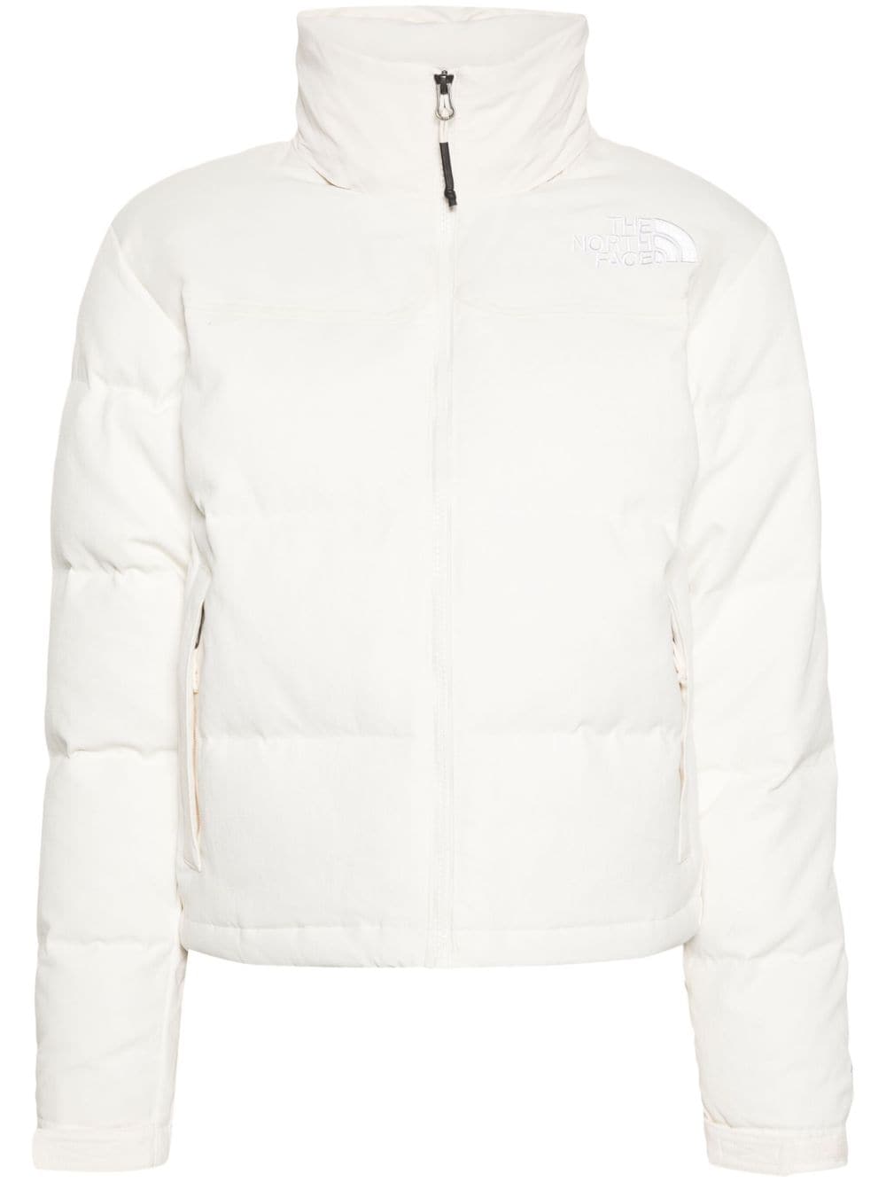 The North Face logo-embroidered puffer jacket - White von The North Face