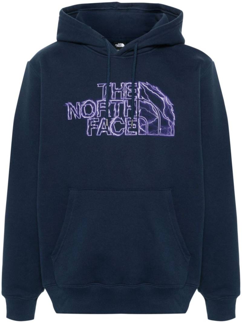 The North Face logo-print jersey hoodie - Blue von The North Face