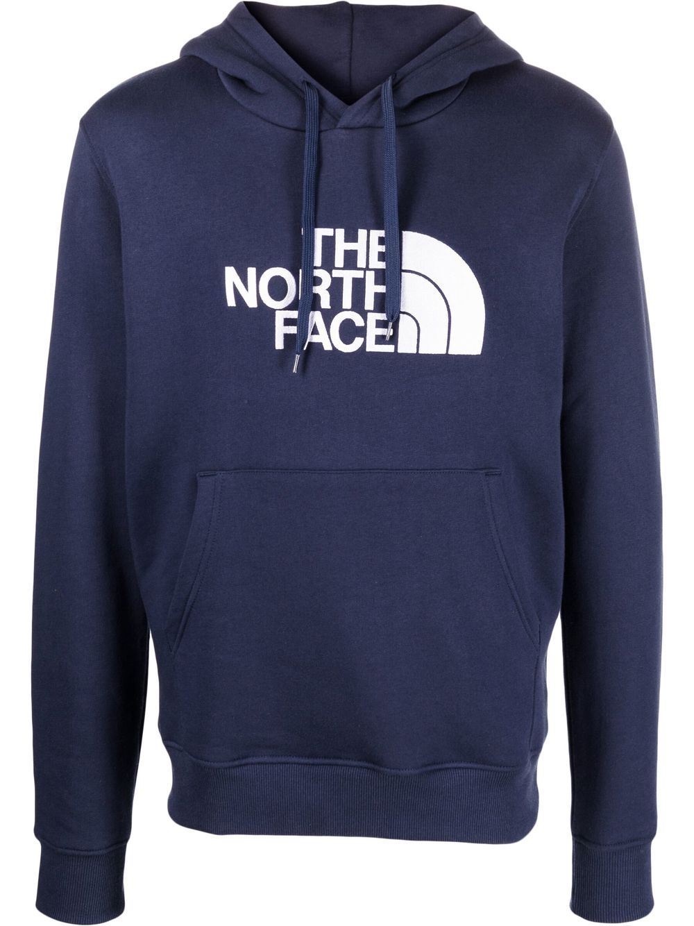 The North Face logo-print long-sleeve hoodie - Blue von The North Face