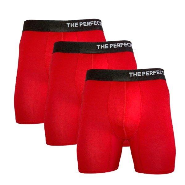 Bambus Boxer-shorts, Rot (3 Stk. Pro Pack), Größe Xl Herren Rot ONE SIZE von The Perfect Underwear