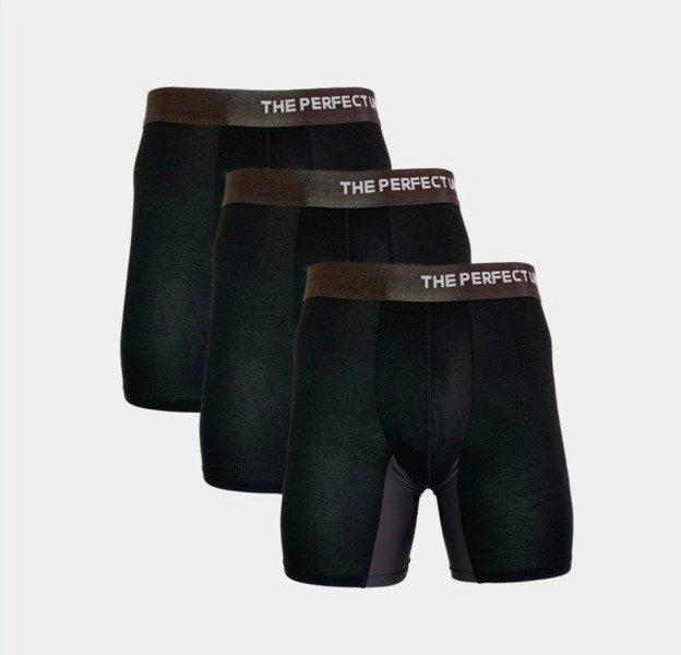 Bambus Boxer-shorts, Schwarz (3 Stk. Pro Pack), Größe M Herren Schwarz ONE SIZE von The Perfect Underwear