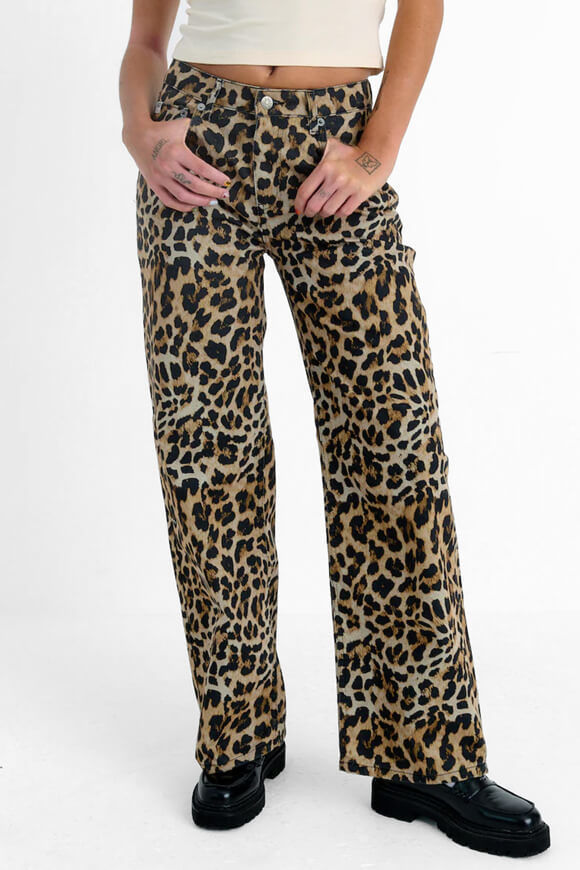 The Ragged Priest Release Baggy Wide Leg Jeans | Leopard | Damen | 30 The Ragged Priest Release Baggy Wide Leg Jeans | Leopard | Damen | 30 von The Ragged Priest