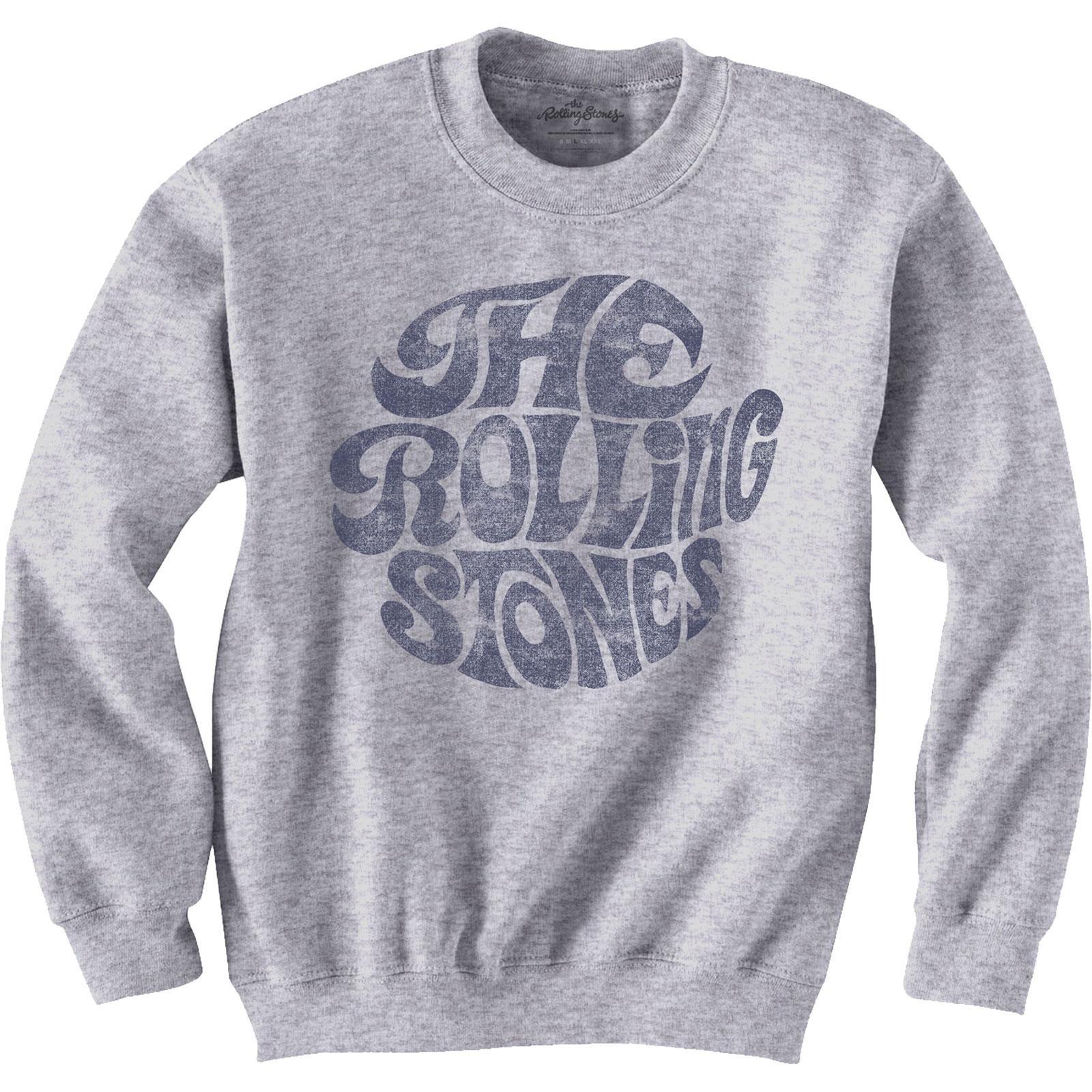 70s Sweatshirt Damen Grau M von The Rolling Stones