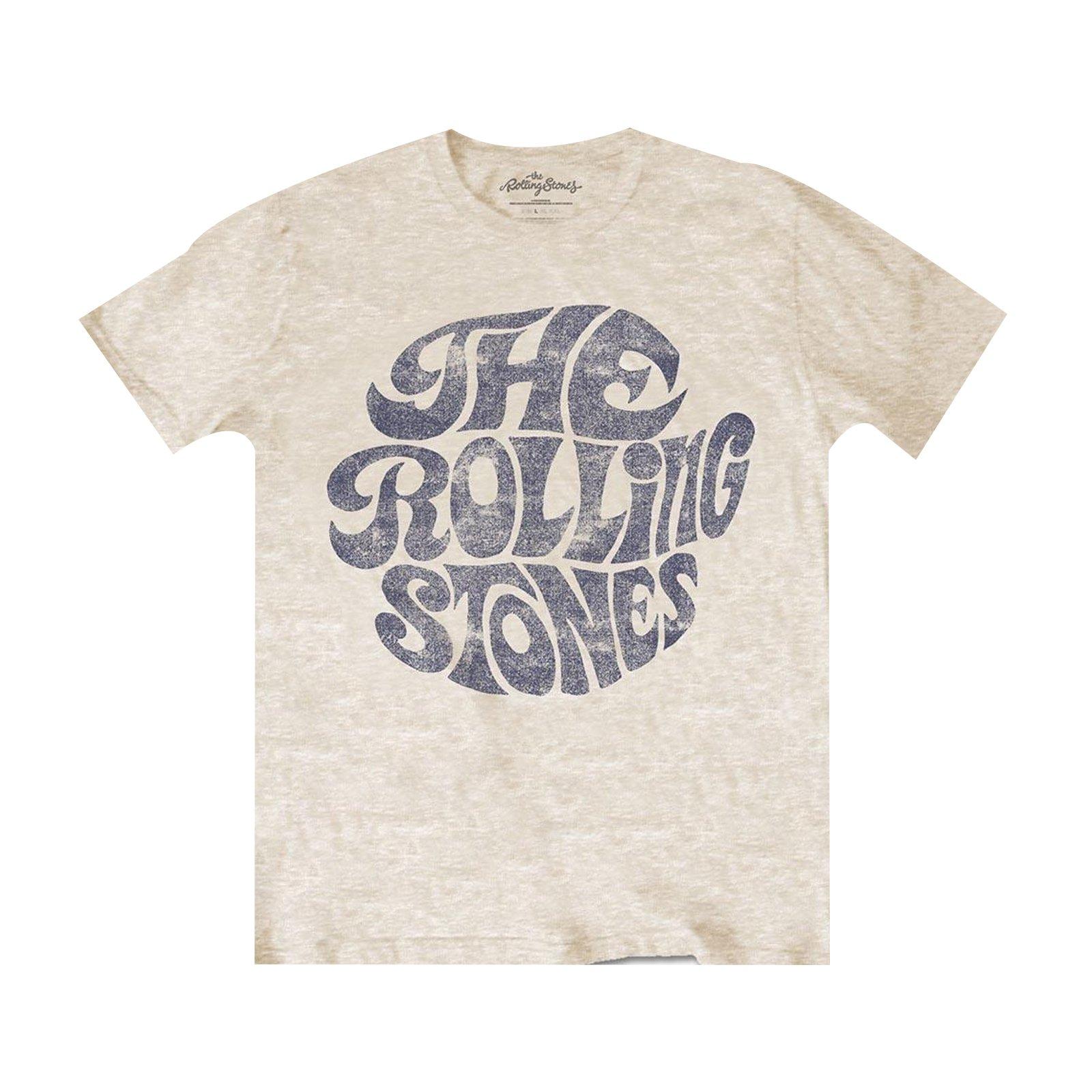 70s Tshirt Logo Damen Sand M von The Rolling Stones