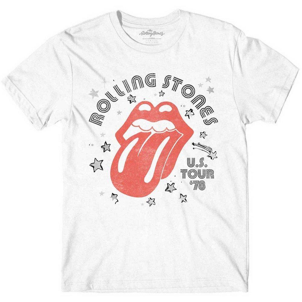 Aero Tongue Tshirt Damen Weiss XL von The Rolling Stones